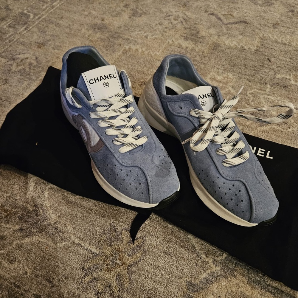 Chanel Blue Sneakers